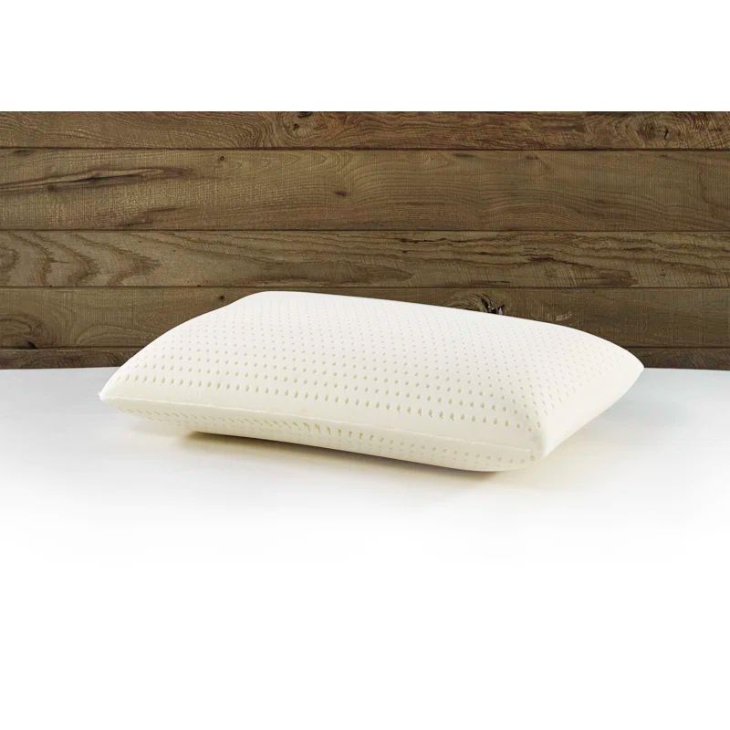 King Size White Talalay Latex Hypoallergenic Pillow