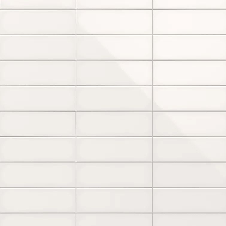 Mist Polished Porcelain Subway Wall Tile 3.93'' x 11.81''