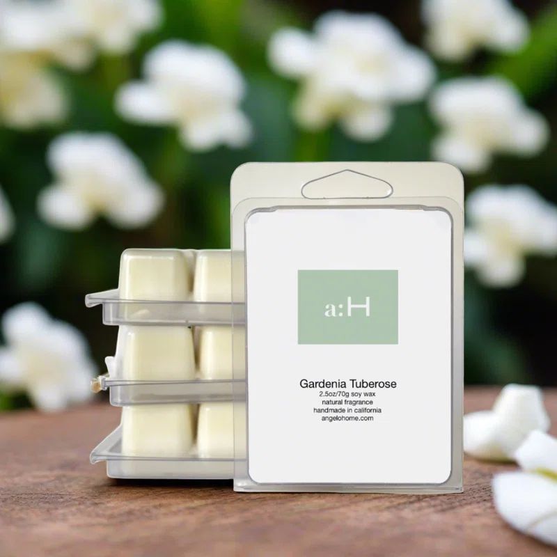 Handcrafted Gardenia Tuberose Scented Wax Melts 4-Pack