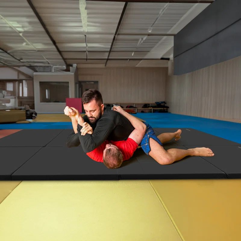 Black Vinyl 24" x 24" Folding Gymnastics Mat