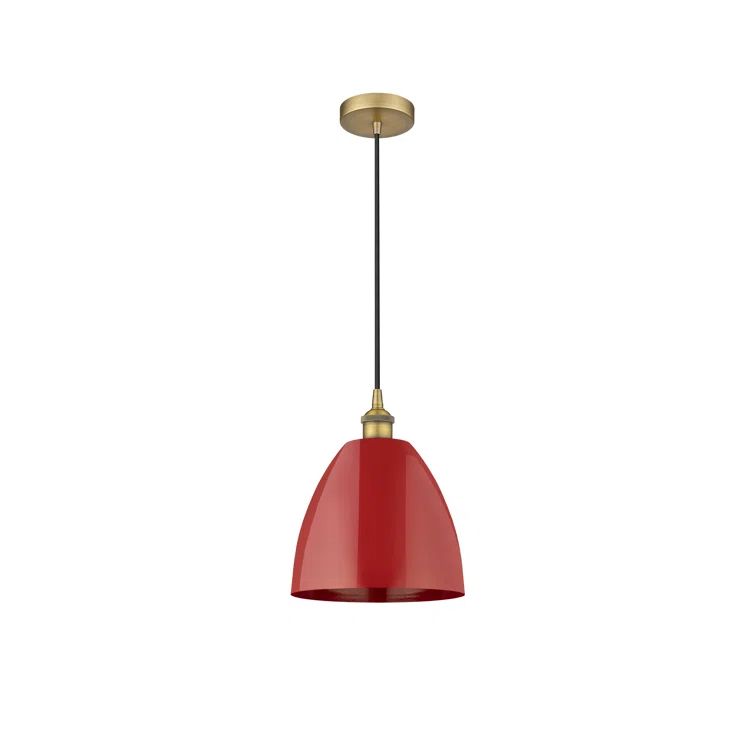 Edison 9" Brushed Brass Mini Pendant with Versatile Shades