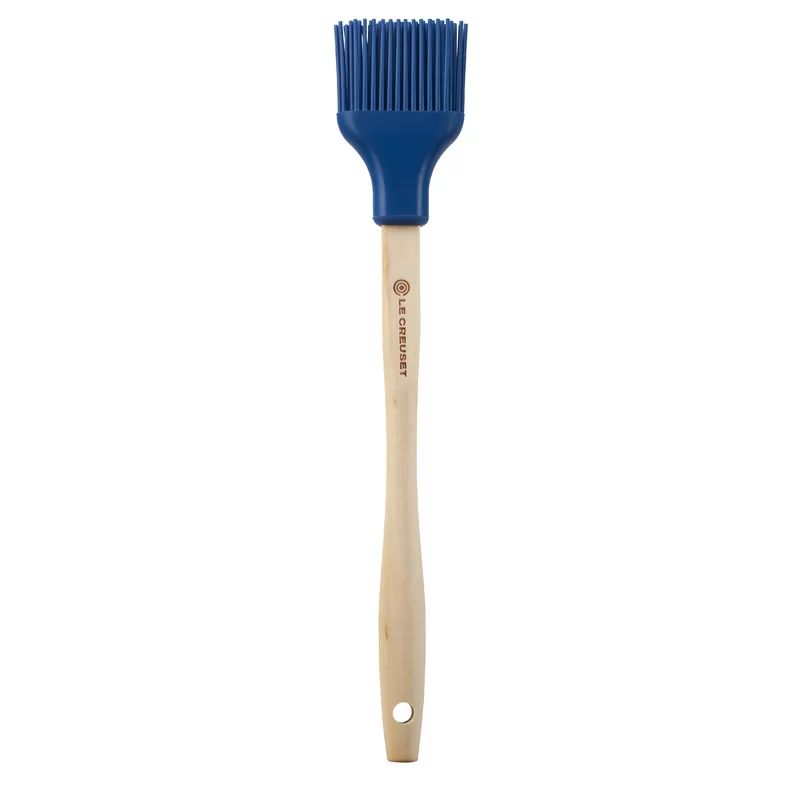 Blue Silicone Pastry Brush with Wooden Handle