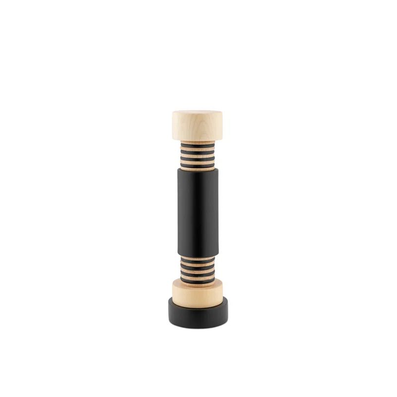 Natural Beechwood and Black Pepper Mill by Ettore Sottsass