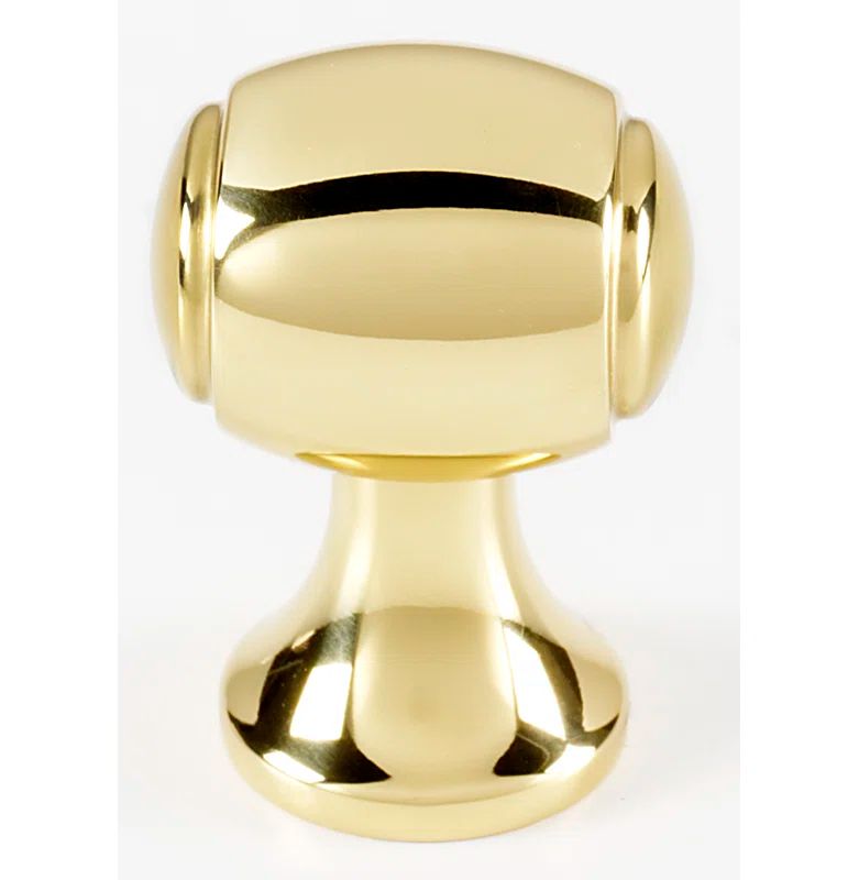 Polished Brass Mid-Century Modern Cabinet Knob
