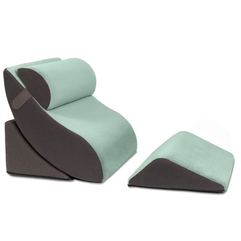 Sage and Gray Orthopedic Support Wedge Pillow System
