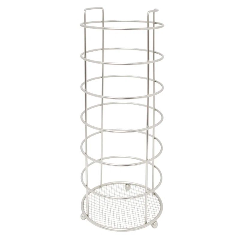 Satin Nickel Freestanding Iron Toilet Paper Holder