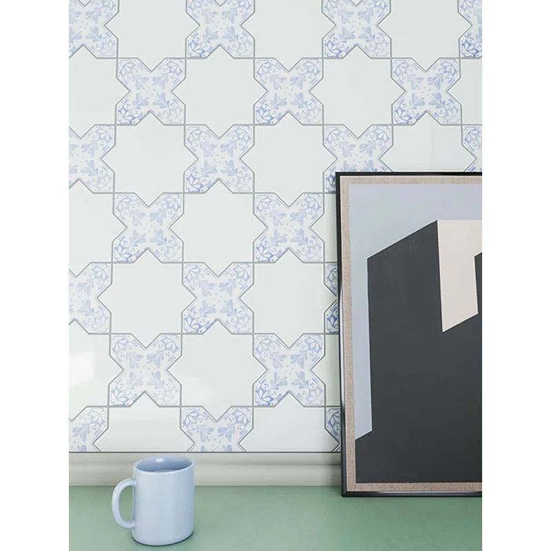 Siena White Star-Shaped Matte Ceramic Accent Tile