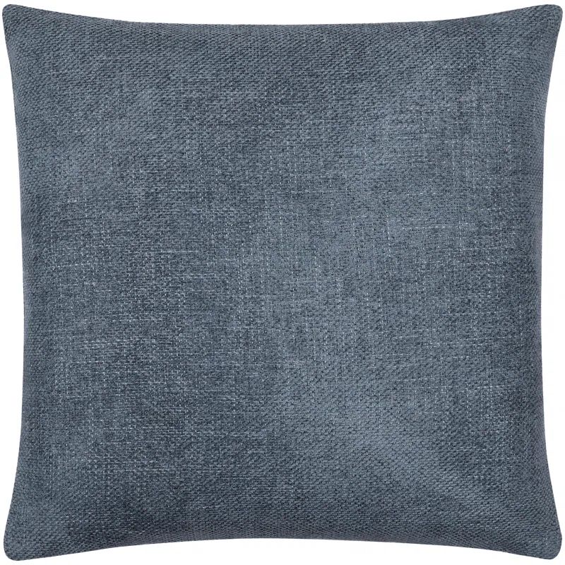 Sajani Blue Polyester Modern Reversible Throw Pillow