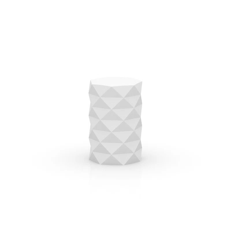 Marquis Cordless Diamond-Cut Outdoor Table Lamp in White