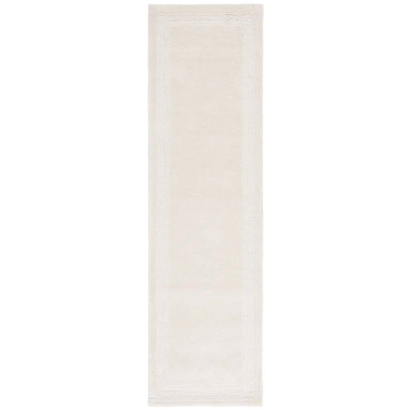 Ivory Hand Tufted Wool 8' x 10' Rectangular Rug