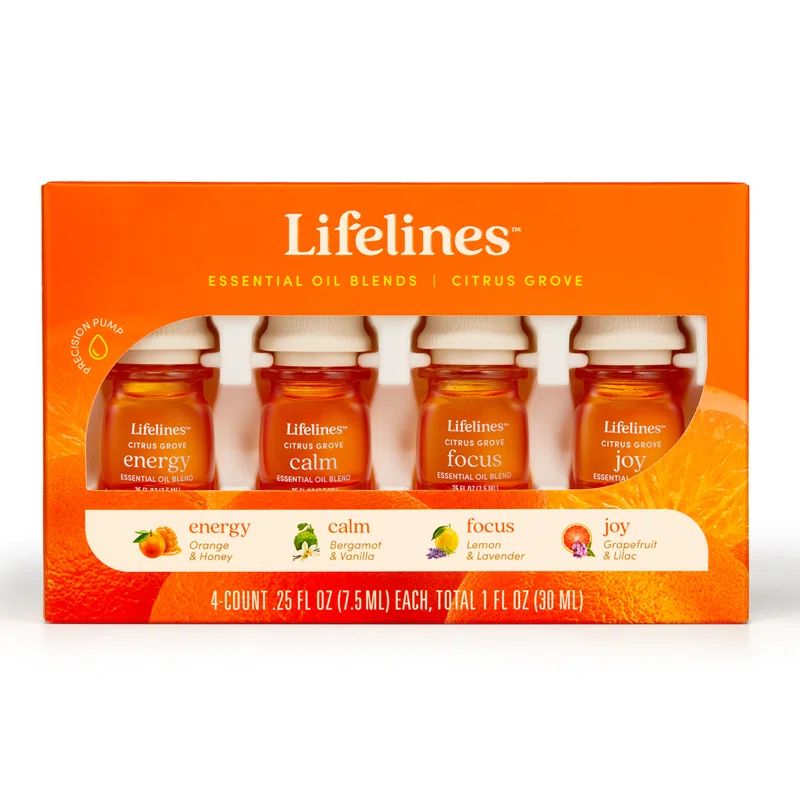 Lifelines Citrus Grove Essential Oil Blends 4-Pack