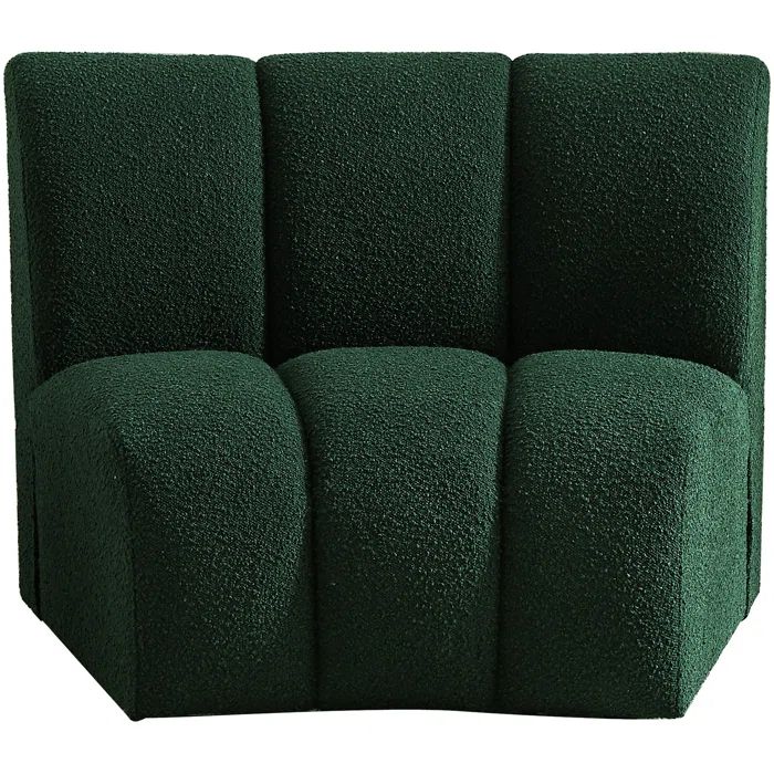Infinity 43" Green Boucle Fabric Modular Chair