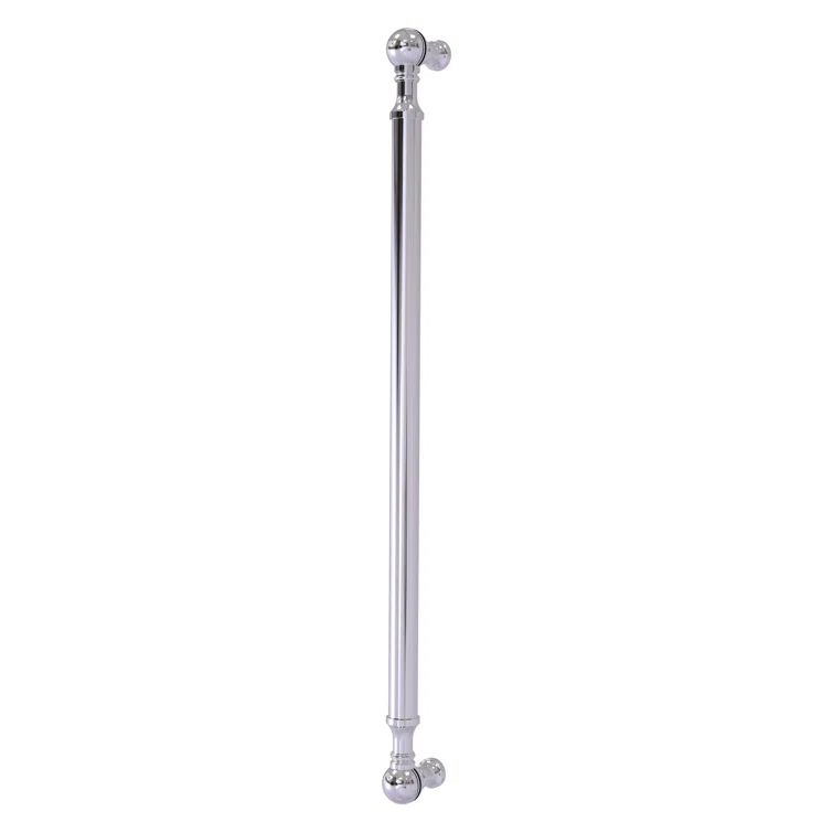 Polished Chrome Beaded 18-Inch Refrigerator Appliance Pull
