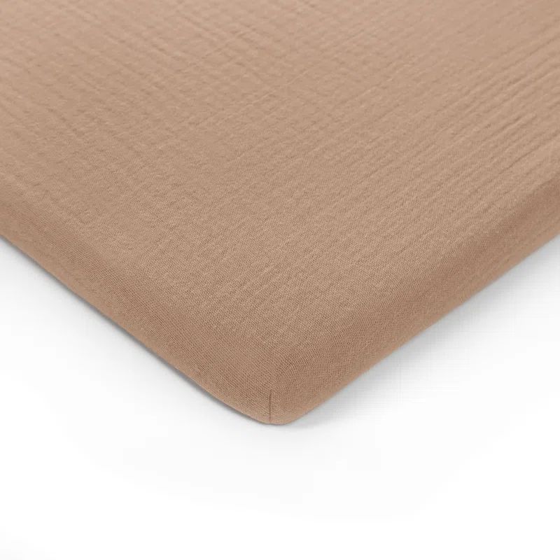 Cedar Muslin Cotton Fitted Bassinet Crib Sheet