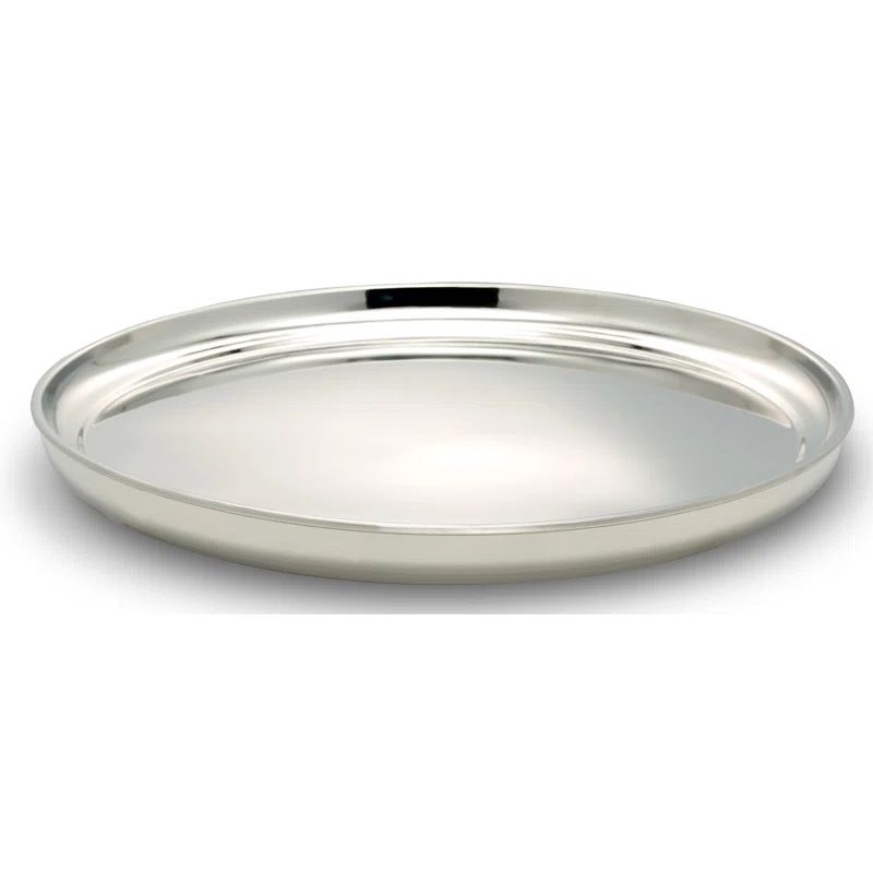 16" Round Stainless Steel Serving Platter
