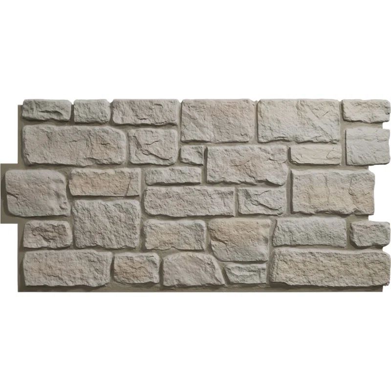 Harbor Mist Faux Stone Panel, 48"W x 23.75"H