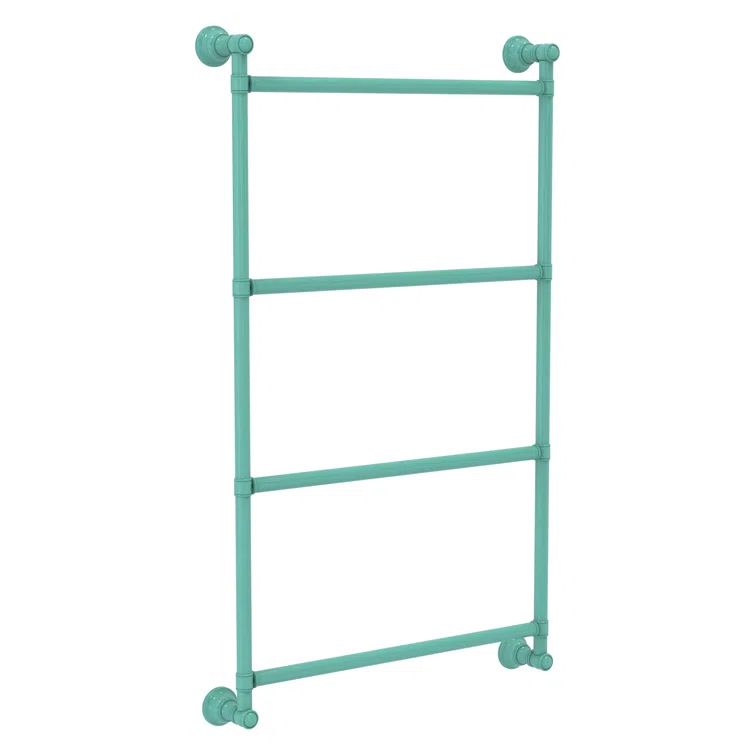 Sea Foam Green Traditional Ladder Towel Bar, 35" x 18"