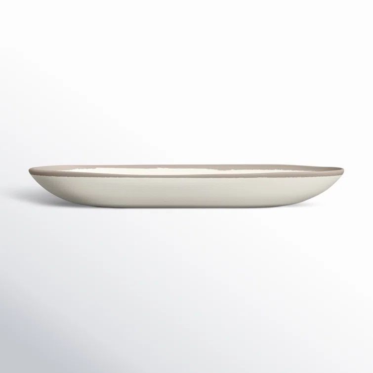 Vintage Stone Gray Eco-Friendly Round Serving Bowl, 30 oz