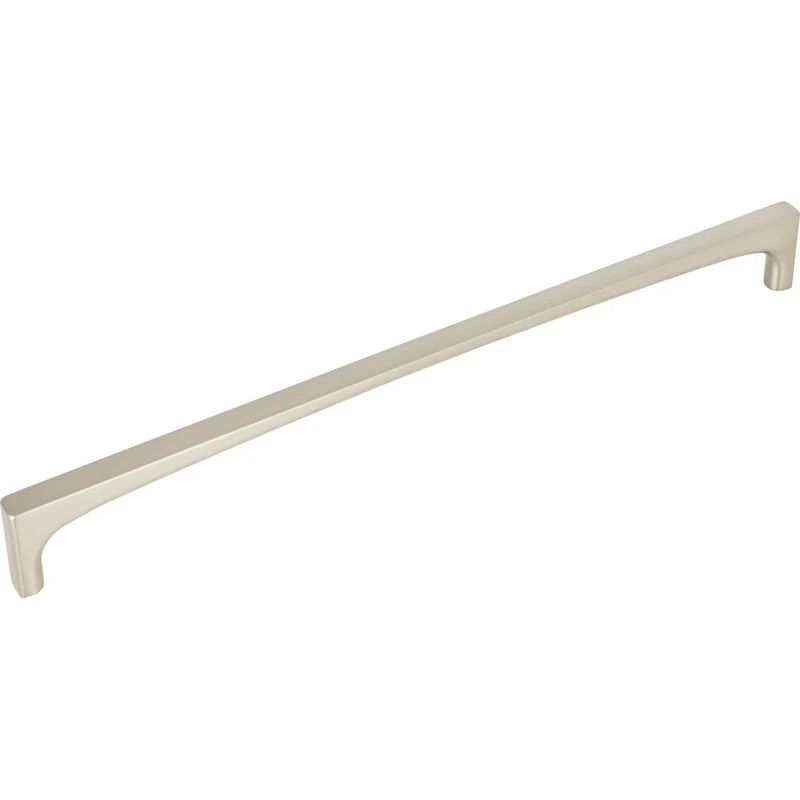 Brushed Nickel 12" Modern Bar Handle with Mounting Hardware