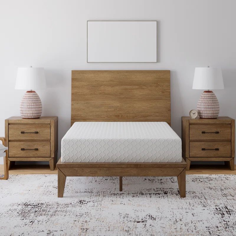 Contemporary White Full Size 12-Inch Memory Foam Mattress