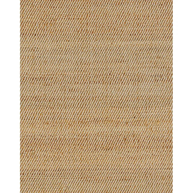 Natural Handwoven Jute and Wool Rectangular Area Rug, 3 x 5 ft