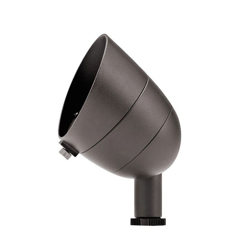 Architectural Bronze LED Security Flood Light with Integrated Bulbs