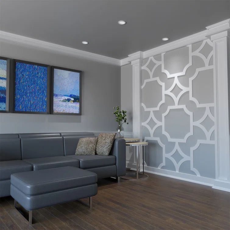 Large White PVC Decorative Fretwork Wall Panels
