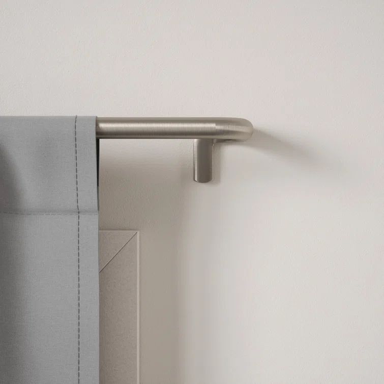 Matte Nickel 66-144" Adjustable Blackout Curtain Rod