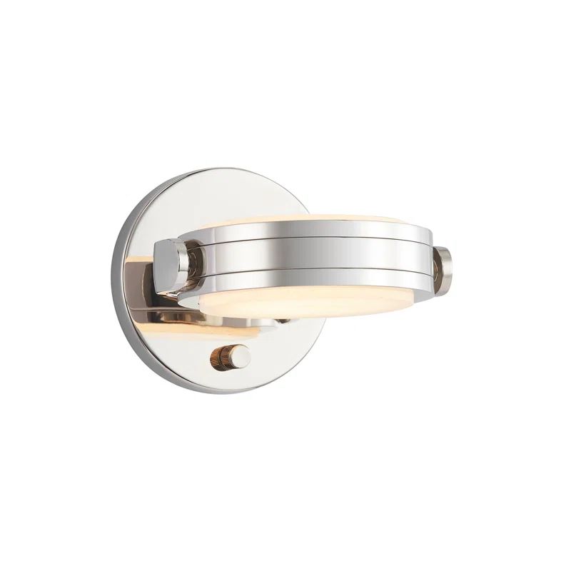 Blanco Polished Nickel Alabaster LED Bath Sconce