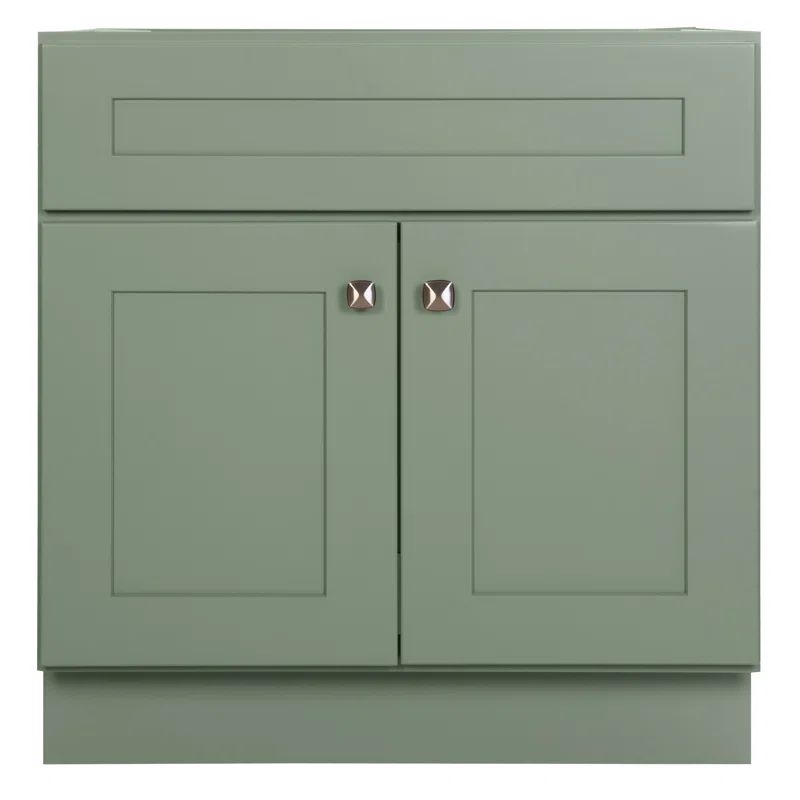 Evergreen Fog 30-Inch Freestanding Wood Bathroom Vanity