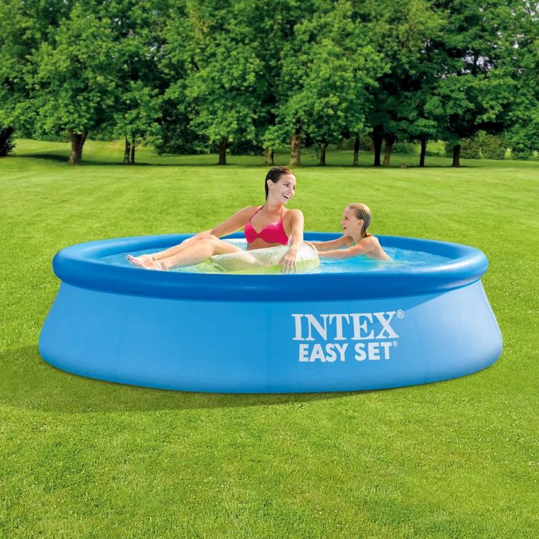 Intex Blue Inflatable Round Above Ground Swimming Pool