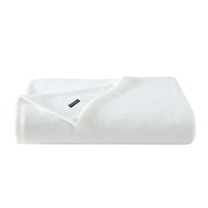 Full Solid White Ultra Soft Fleece Blanket