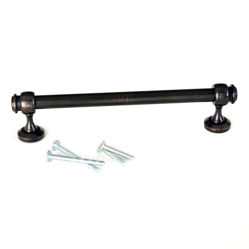 Milano Oil Rubbed Bronze 6" Appliance Pull Set with Mounting Hardware