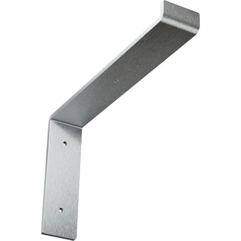 Unfinished Steel Truss Shelf Bracket 2"W x 12"D x 7.75"H