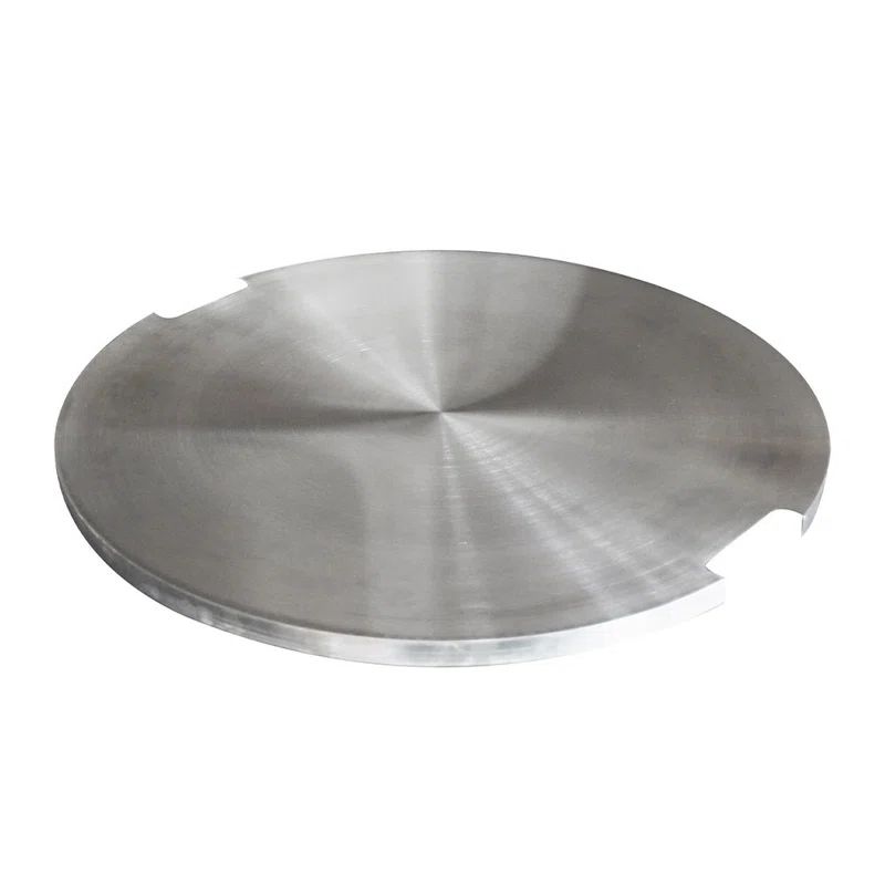 Lunar Round Stainless Steel Fire Pit Lid, 32-Inch