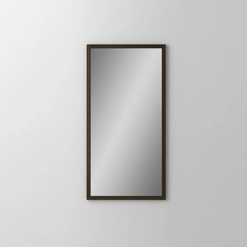 Elegant Rectangular Vintage Brass Bathroom Vanity Mirror 39"x23"