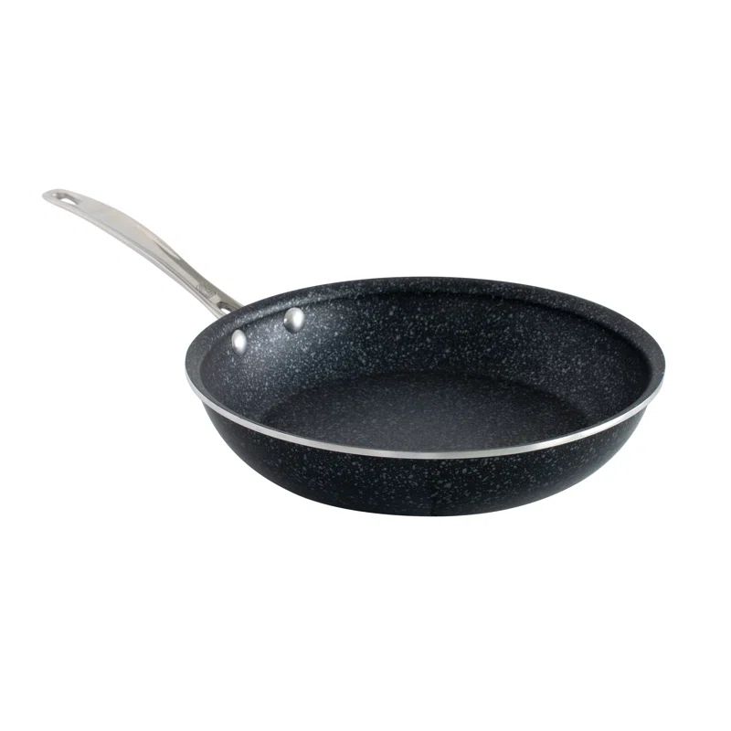Basalt 10" Black Aluminum Saute Skillet with Ceramic Coating