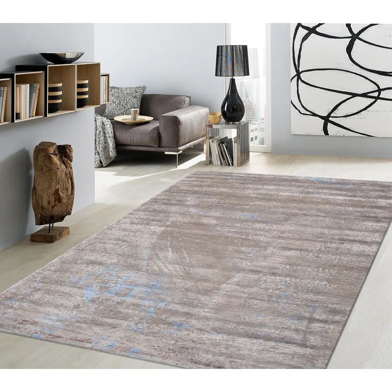Cosmo Contemporary Hand-Knotted Silk & Wool 9' x 12' Area Rug