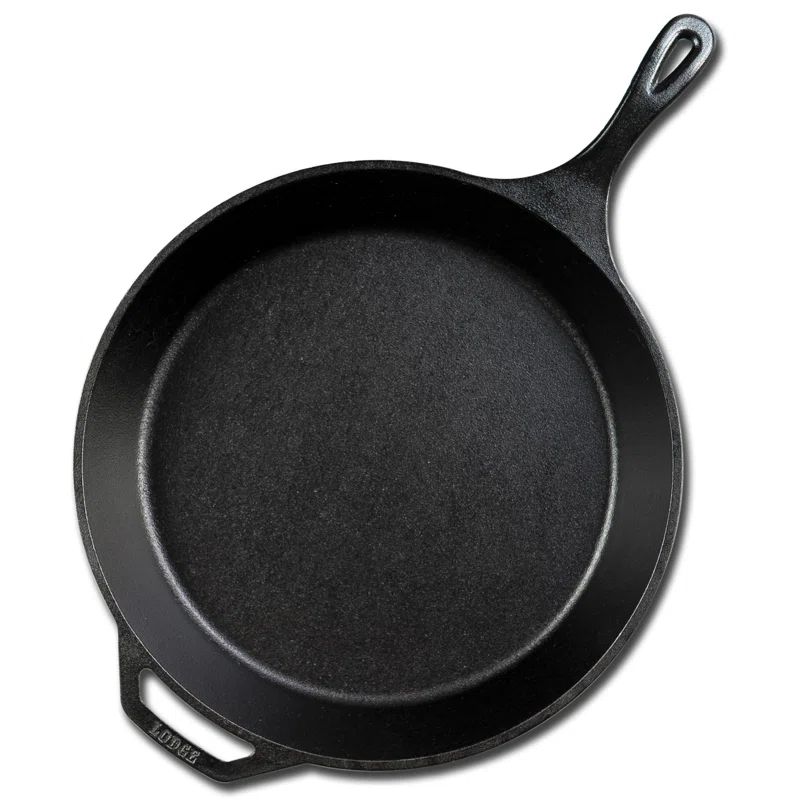 Lodge 15-Inch Black Cast Iron Skillet with Lid