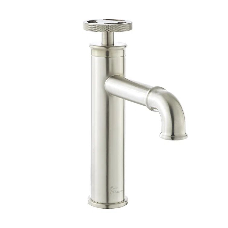 Swiss Madison Avallon Single-Handle Wheel Bathroom Faucet in Brushed Nickel