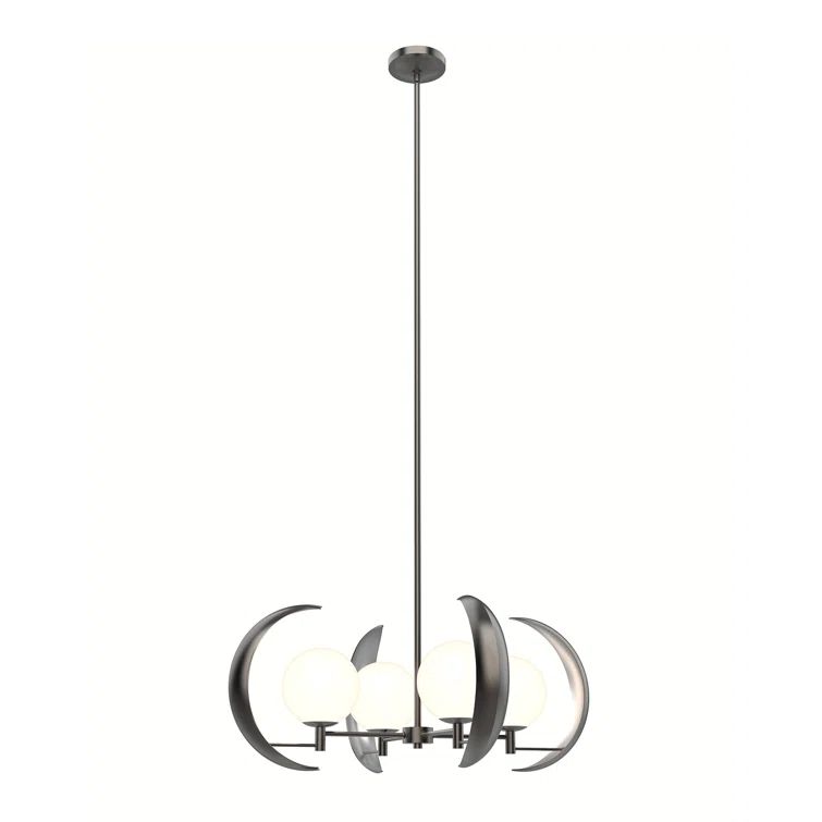 Celeste Urban Bronze 30" Crystal Globe Chandelier