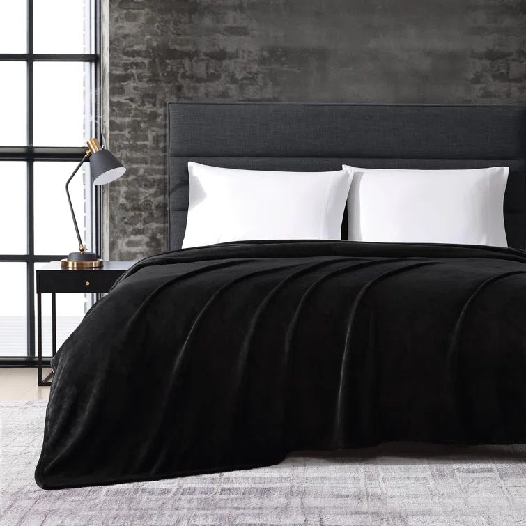 Twin Black Ultra Soft Fleece Blanket