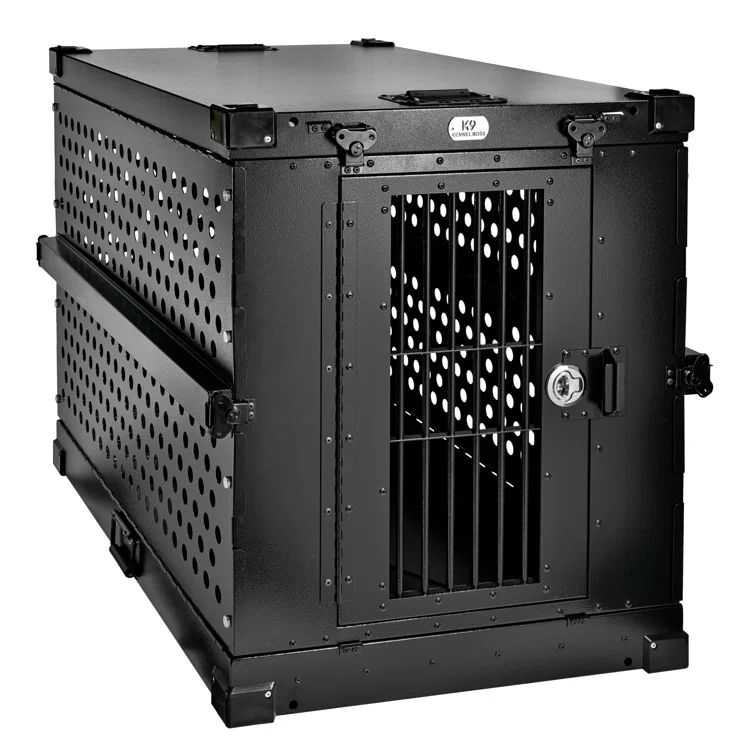 Large Black Heavy Duty Collapsible Airline Approved Dog Crate
