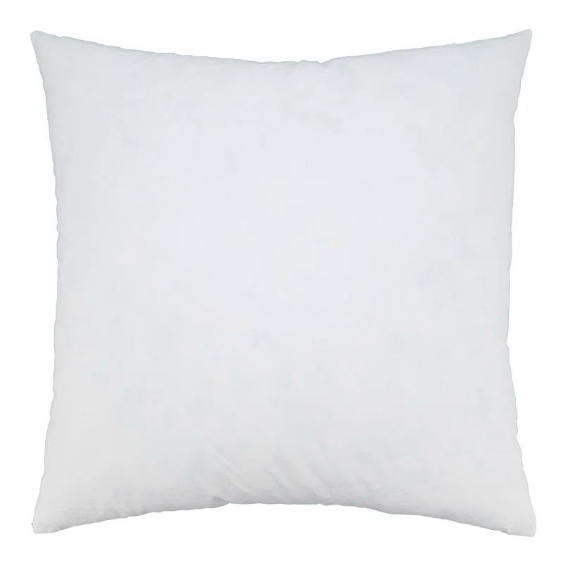 16x16 White Cotton Down Feather Throw Pillow Insert