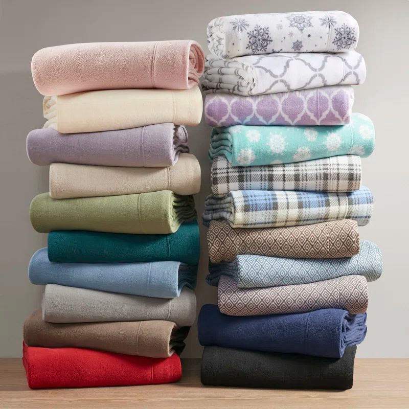 Red Twin Microfiber Plaid Pillow Cover Set