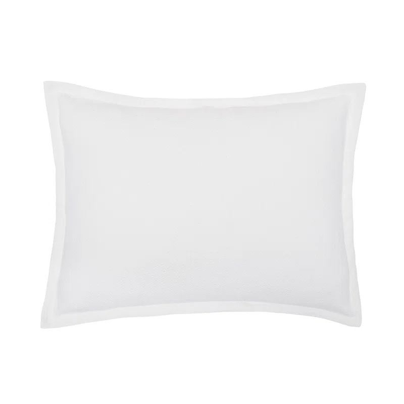 Monroe White Cotton Standard/Queen Sham