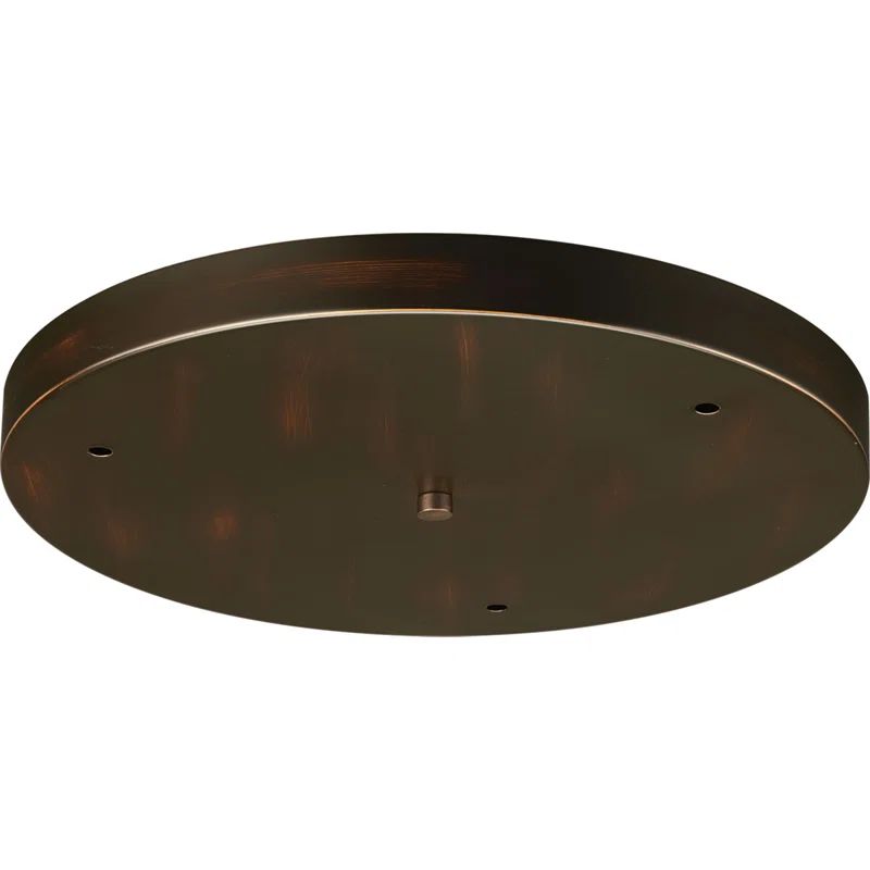 Antique Bronze Round Pendant Canopy for 3 Lights