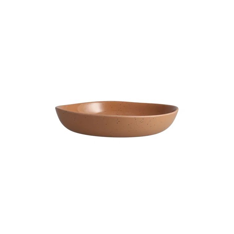 Sandia Beige Glossy Melamine Round Appetizer Plates, Set of 5