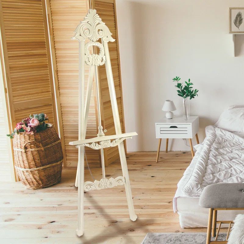 Traditional Sandy Wood Tripod Easel, 23" x 65"