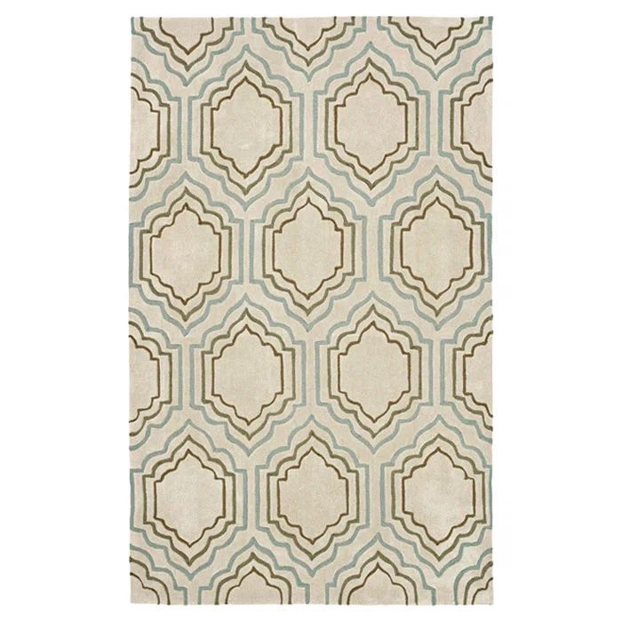 Ivory Hand-Tufted Cotton and Synthetic 4' x 6' Rug